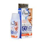 کرم ضد آفتاب SPF50 بی رنگ پیکسل مناسب پوست خشک و حساس 50 میلی لیتر