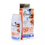 کرم ضد آفتاب SPF50بی رنگ پیکسل مناسب پوست چرب و جوش دار 50 میلی لیتر