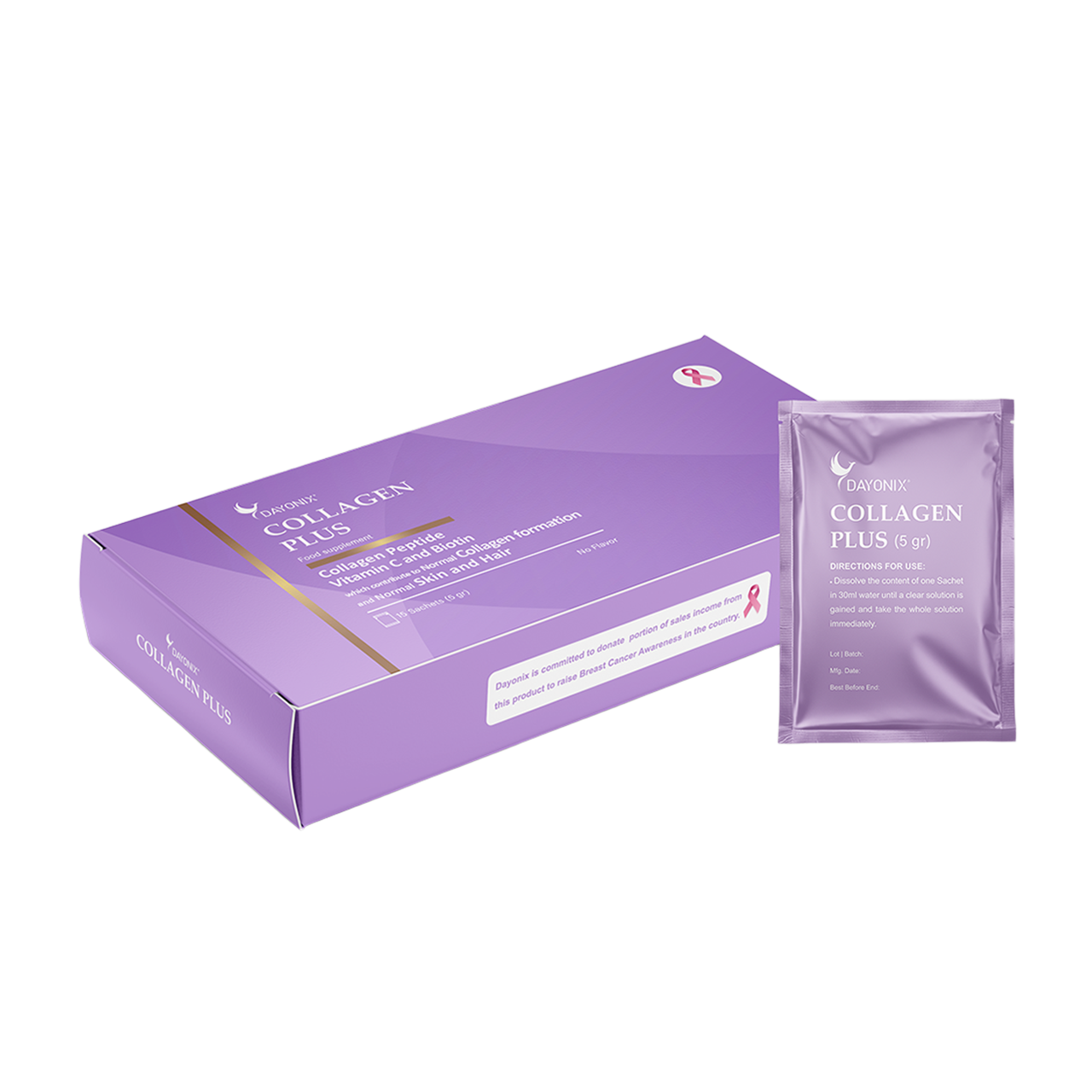 ساشه دایونیکس کلاژن پلاس | مکمل شادابی پوست و مو و سلامت مفاصل