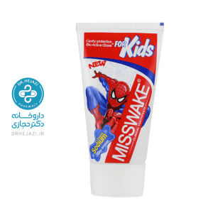 خمیر دندان ژلهای کودک میسویک طرح اسپایدرمن با رایحه توت فرنگی