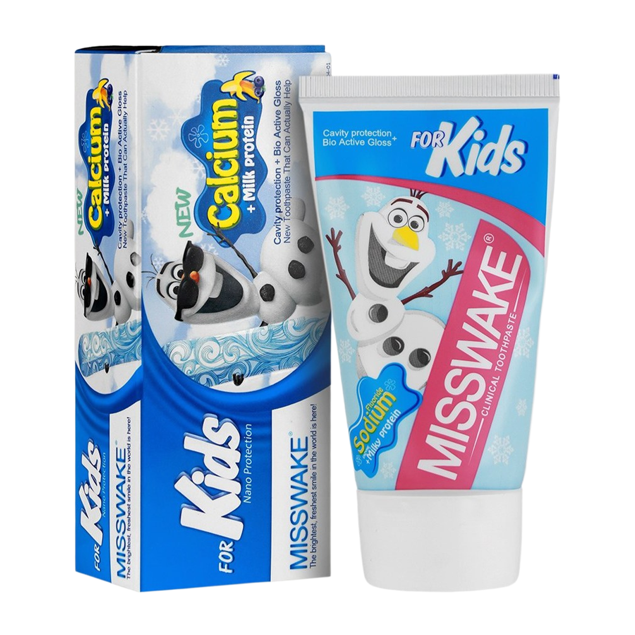 خمیر دندان ژله‌ای کودک میسویک طرح آدم برفی با رایحه موز